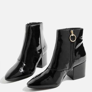 Topshop Brandy Patent Leather boots